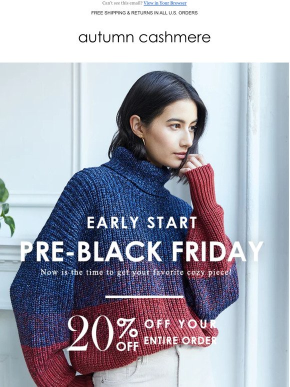 EARLY START: Pre-Black Friday Sale