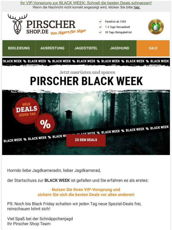 💥 𝗕𝗟𝗔𝗖𝗞 𝗪𝗘𝗘𝗞 💥 Startschuss!