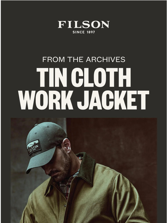 Filson New Tin Cloth Work Jacket Milled