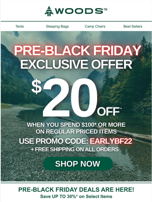 Shop Early, Save BIG! 🌲