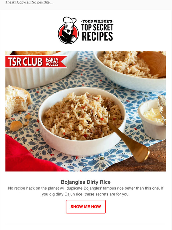 Top Secret Recipes, Inc. New hack! Bojangles Dirty Rice 🍚 Milled