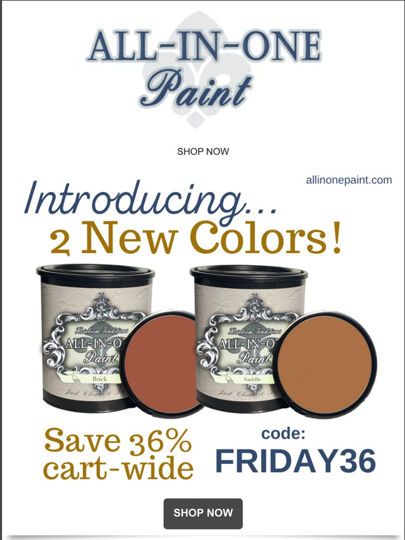 Heirloom Traditions Paint (US) NEW Paint Colors now available at ALL