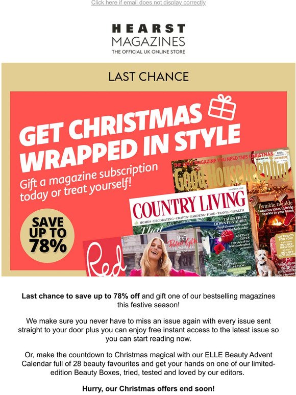 LAST CHANCE ⏰ Our Christmas offers are ending!