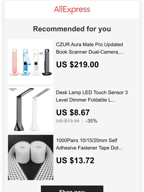On sale: top ranked Scanners, Desk Lamps, DIY Apparel Sewing & Fabric