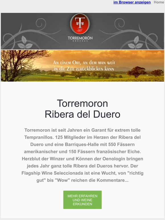 Weine von Torremoron - immer wieder topp