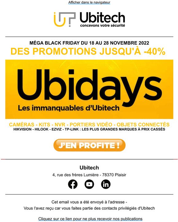 Ubidays : les immanquables d'Ubitech