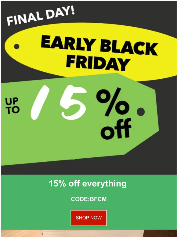 Enginediy Early Black Friday deals up to 15 off! Milled