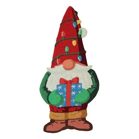 Holiday <br>Gnome Shaped Rug