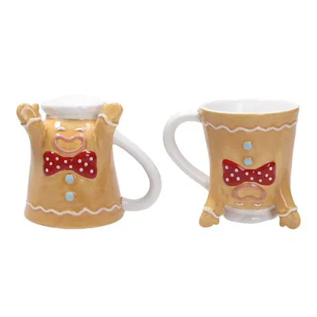 Upside down mugs Gingerbread Man