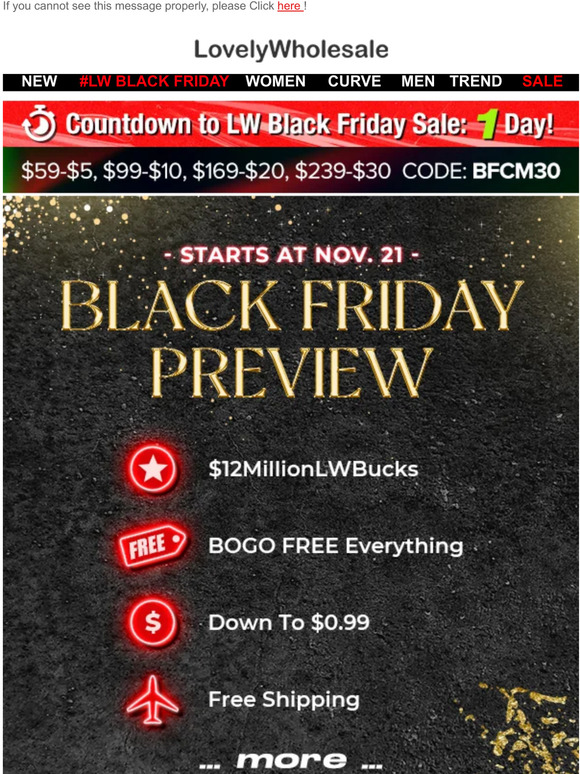 LovelyWholesale 👀LW Black Friyay Offers Preview! Yes You're The First