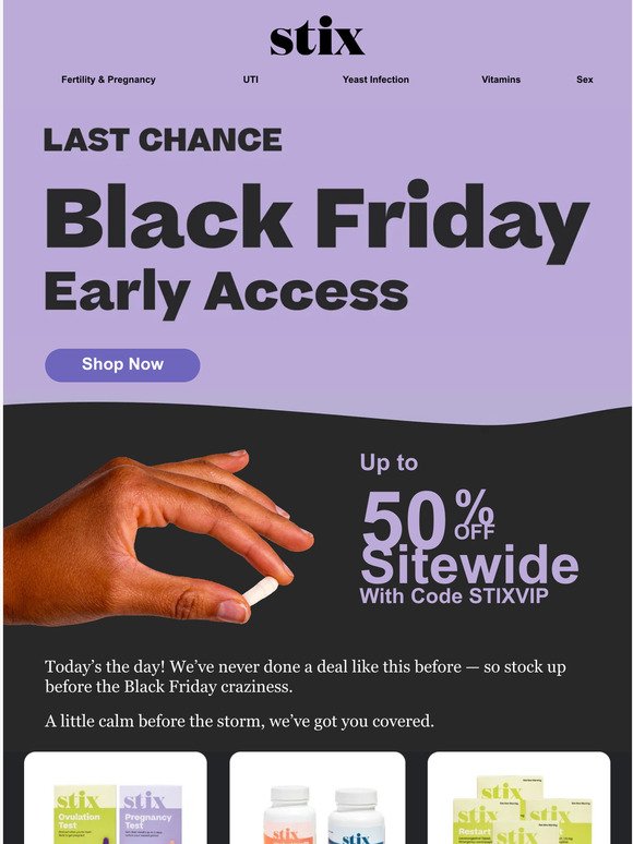 Last chance for early access up to 50% off
