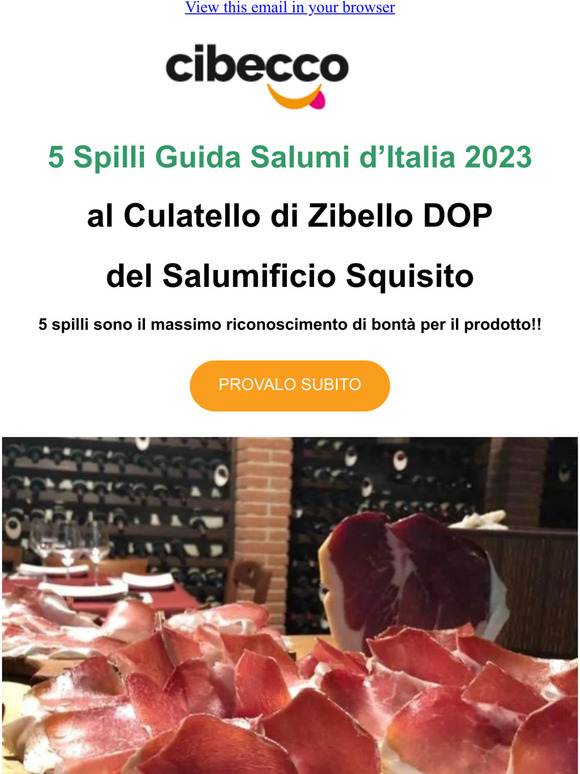 Massima Valutazione per il Culatello di Zibello DOP