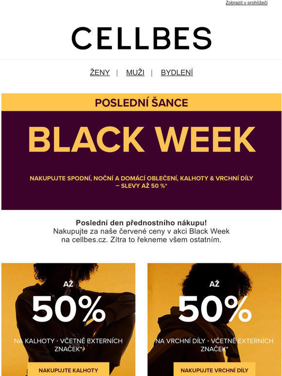 Neděle a poslední den přednostního nákupu pro vás!