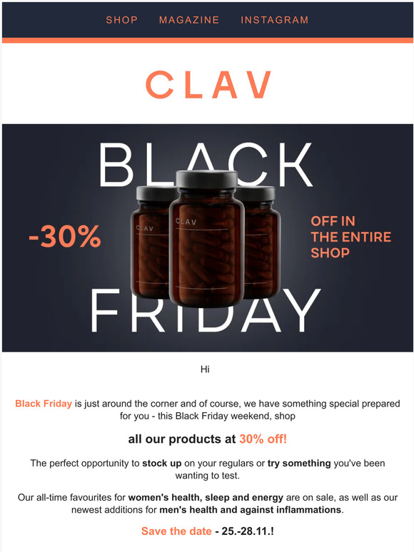 🚨 Black Friday - 30% off shopwide! 🚨