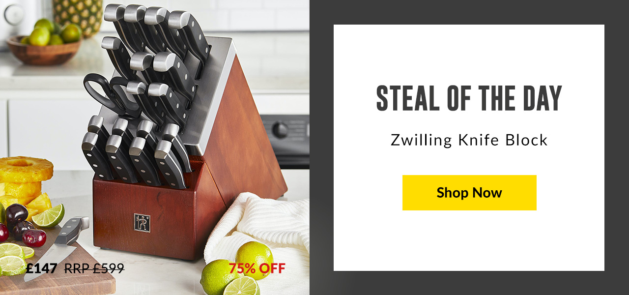 BrandAlley UK Black Friday Zwilling Knife Block and Coach. Plus