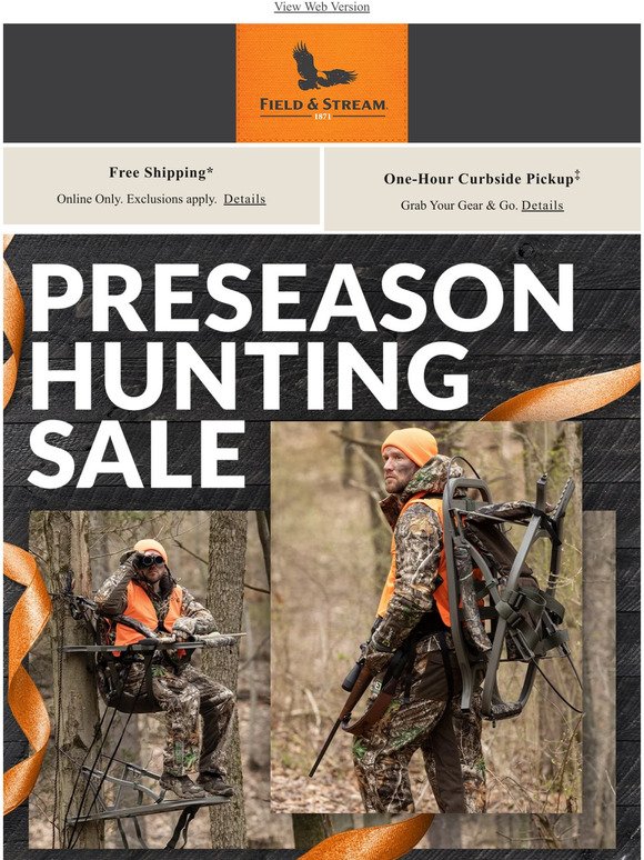 It's ON! Save big during the preseason hunting sale 🙌