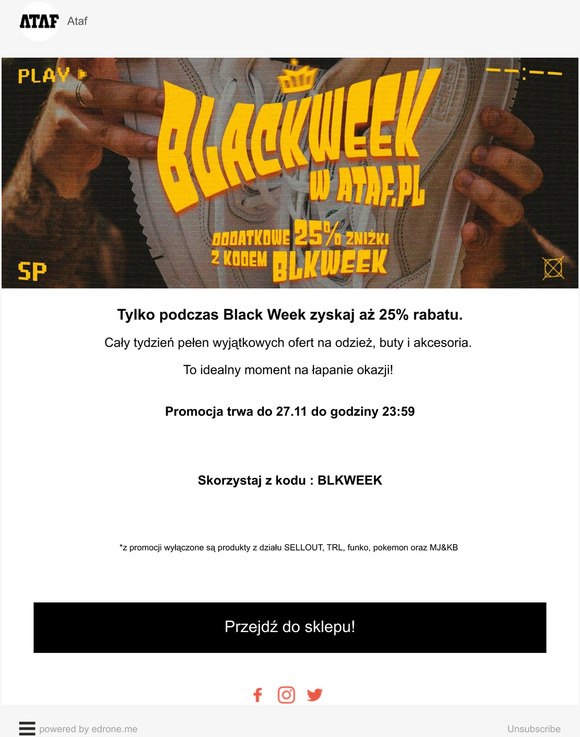 ☰ BLKWEEK ✨ Otrzymujesz wczesny dostęp do RABATU!✨