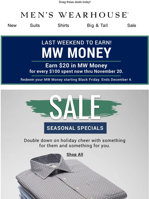 Men's Wearhouse Ends tonight! 25 OFF Gifts, Outerwear, Boots, Pants