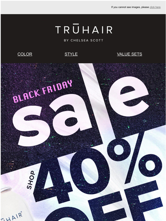 40% off starts now!