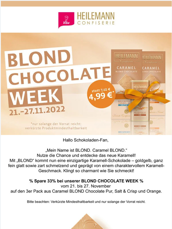 % BLOND CHOCOLATE WEEK Sale 🛒🍫%