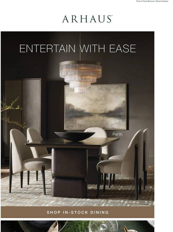 Arhaus In Stock & Ready for Entertaining Milled