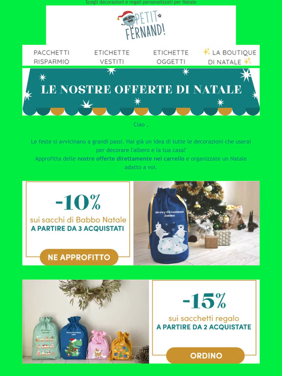Offerte di Natale per te !