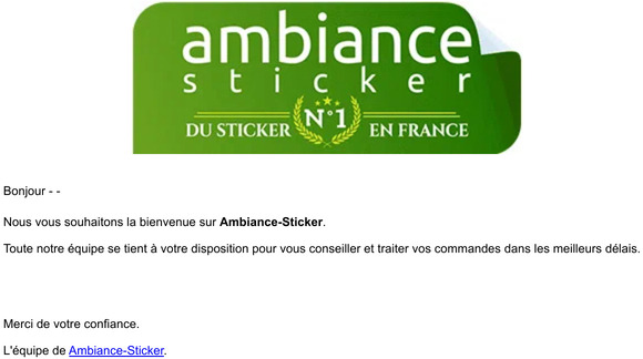 Votre inscription sur Ambiance-Sticker