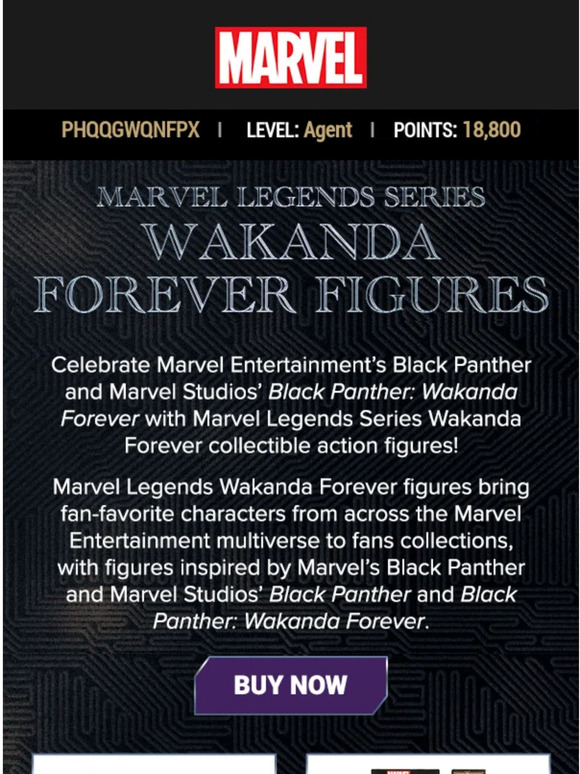 Marvel Store Marvel Legends Series Wakanda Forever Figures! Milled