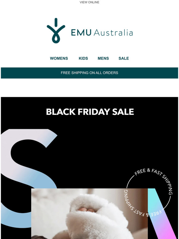 Emu boots black 2025 friday sale