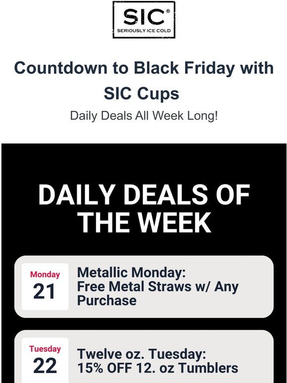Black Friday Deals ALL WEEK LONG!
