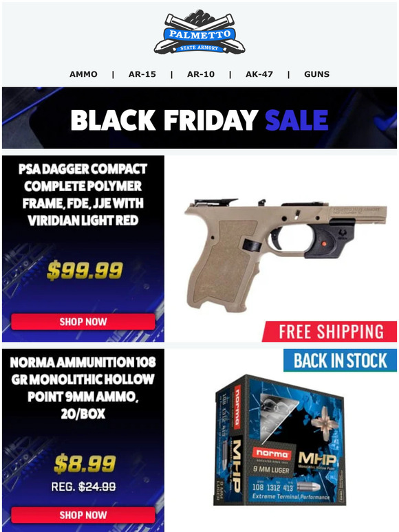 Palmetto State Armory We're Just Getting Started! Norma 9mm MHP