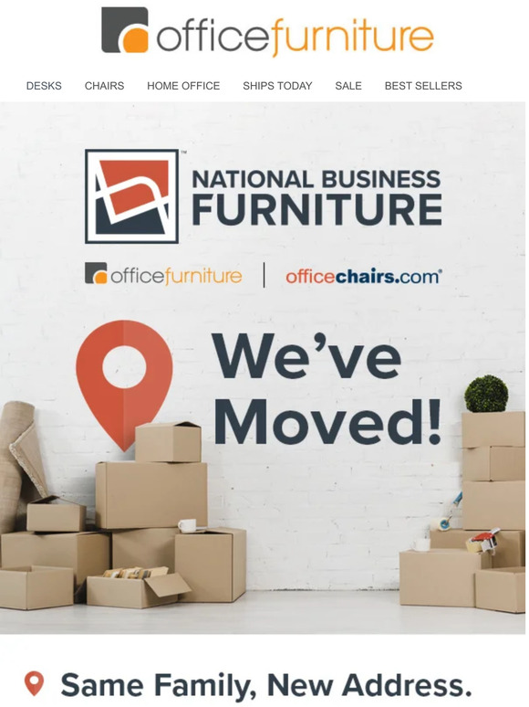 We’re moving! OfficeFurniture.com is joining National Business Furniture.