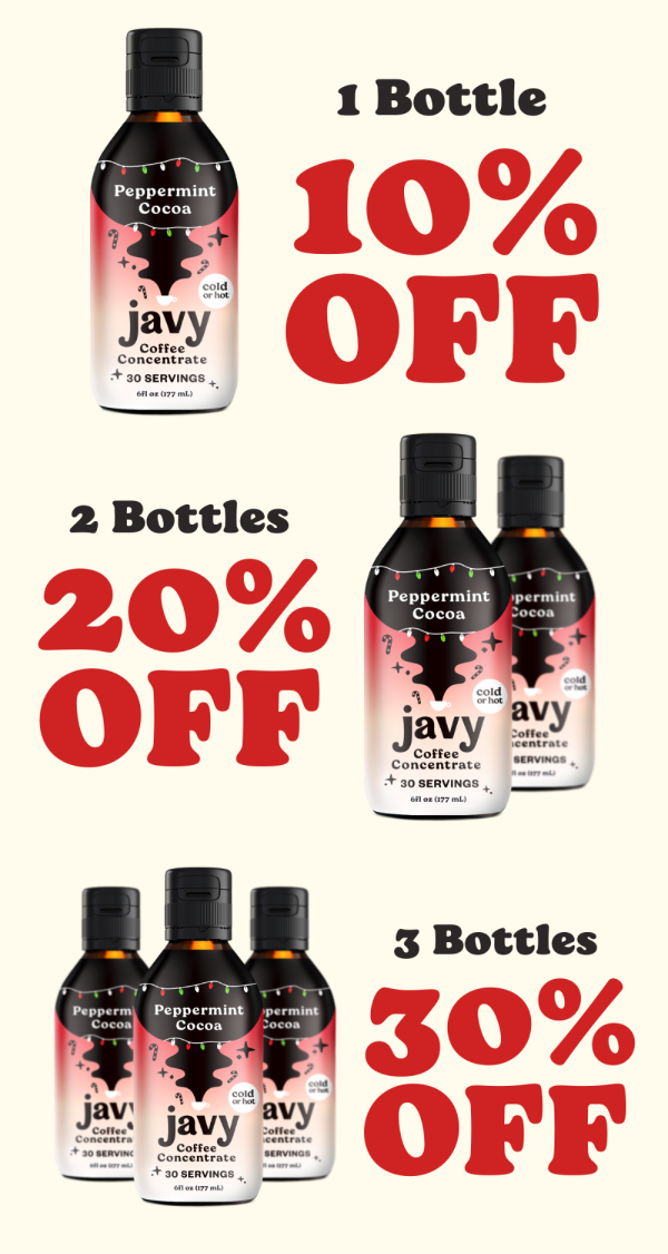 1 Bottle - 10% off. 2 Bottles - 20% off. 3 Bottles - 30% off.
