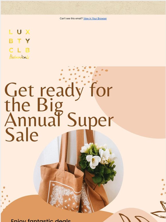 , Ready for the next huge SALE? 🥰