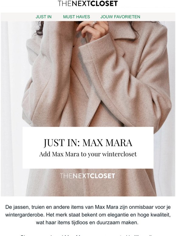 Just In: Max Mara
