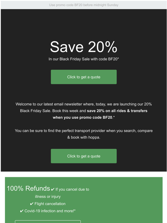 Our 20% Black Friday Sale starts today