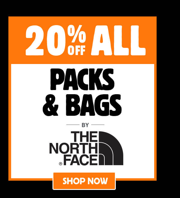20% Off Packs & Bags by The North Face