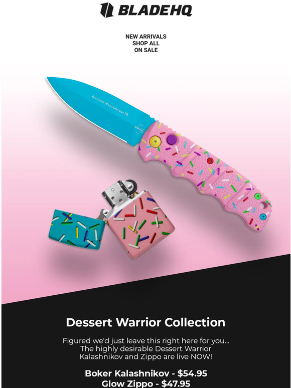Blade HQ Source The Dessert Warrior! Available Now! Milled