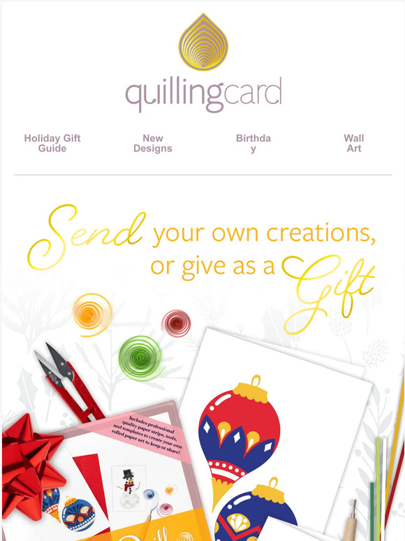 Quilling Card, LLC Make your own quilled holiday masterpieces 🎄 Milled