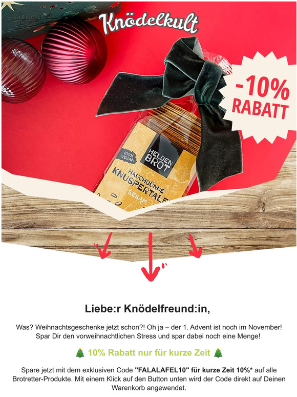 🎄 10% Rabatt 🎄 Dein exklusiver Aktionscode!
