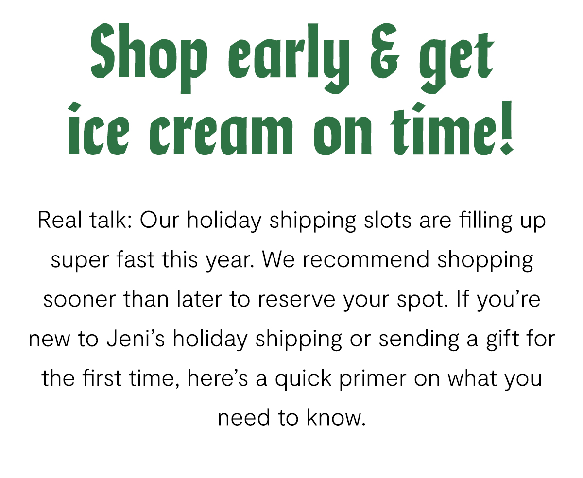 Jeni's Ice Creams Planning to gift ice cream? Order now! Milled
