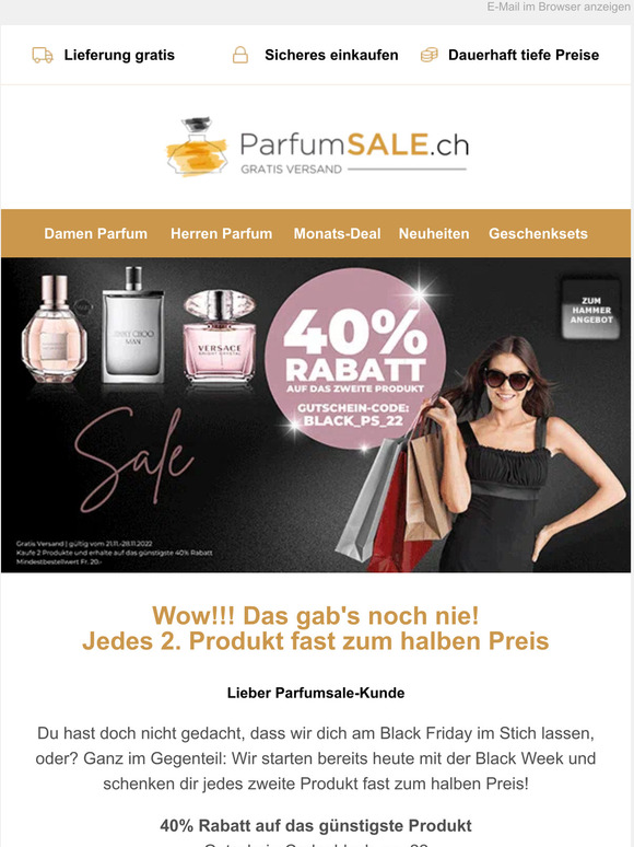 JETZT ODER NIE!❤️‍🔥40% auf das zweite Produkt in der Black Week