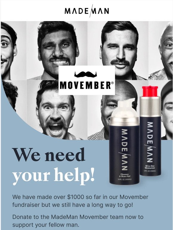 Join our MadeMan Team & Support Mental Health Research