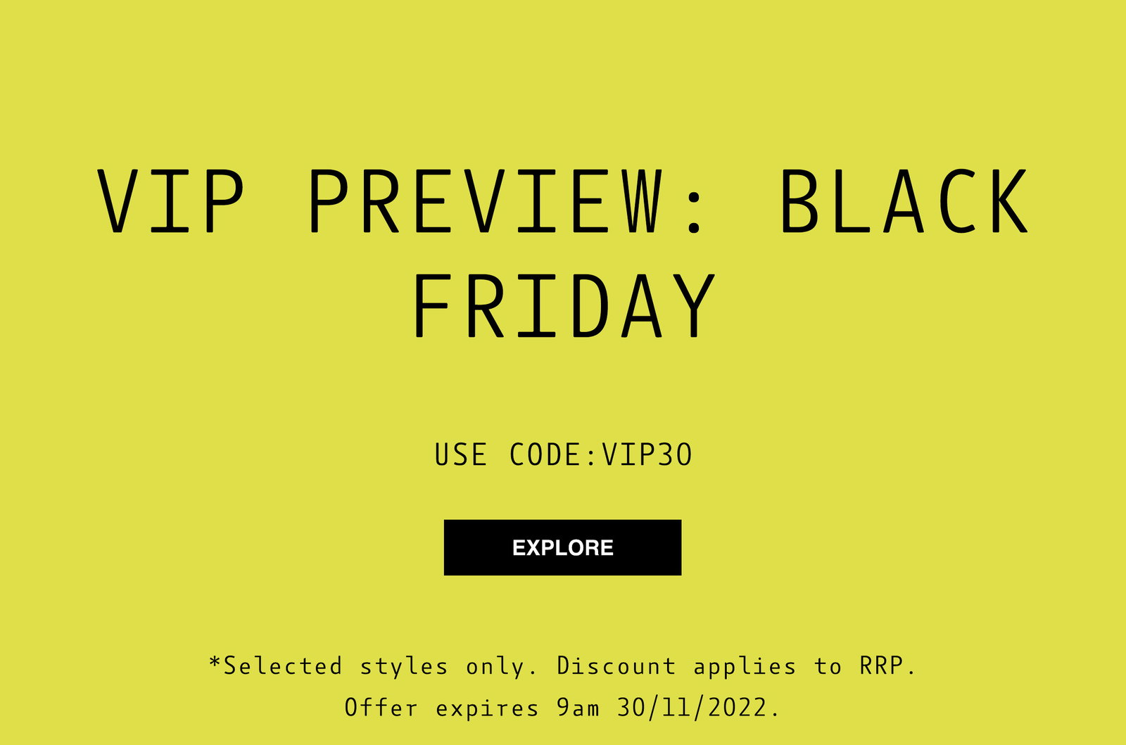 30% off selected lines
