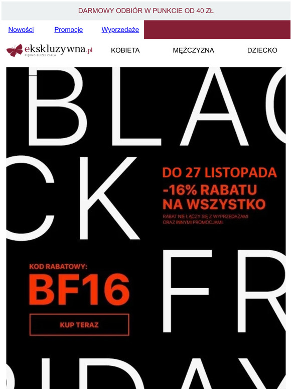Black Week w Ekskluzywna.pl