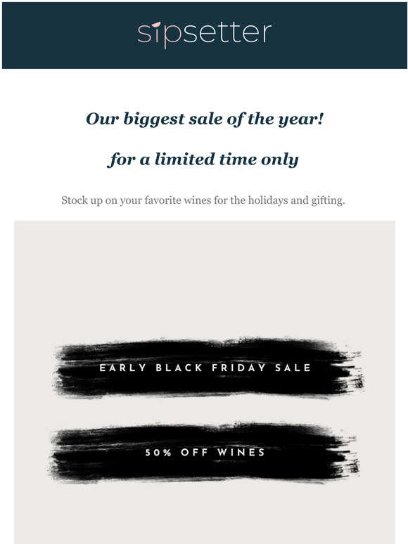Act fast! EARLY BLACK FRIDAY SALE: 50% off for a limited time