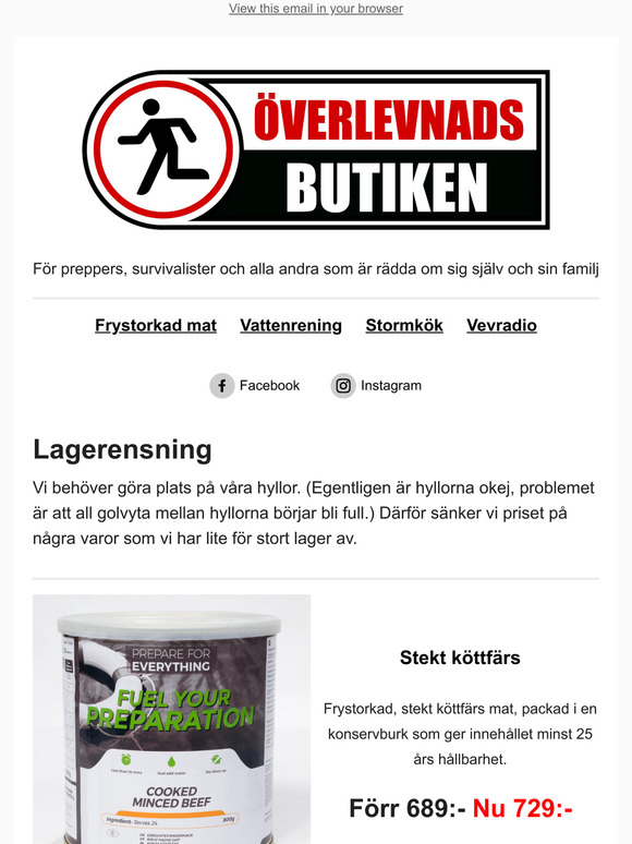 Lagerrensning - INTE black week
