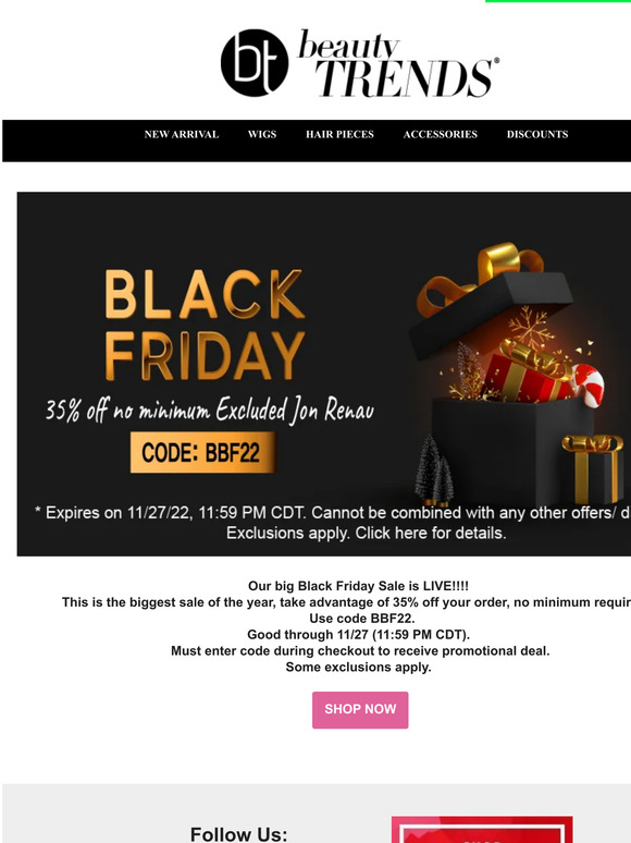 OUR BIGGEST BLACK FRIDAY SALE IS LIVE!!!!