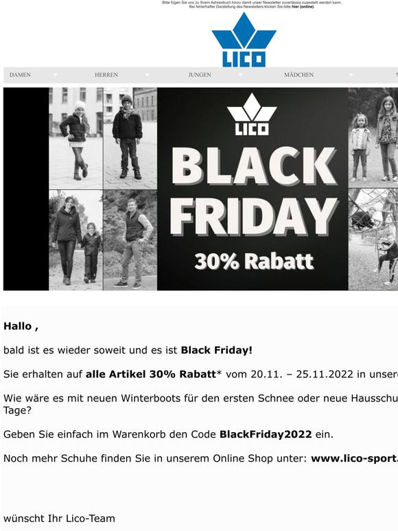 🥾👢🥾 Black Friday - 30% auf alle Schuhe! 👞👢👞