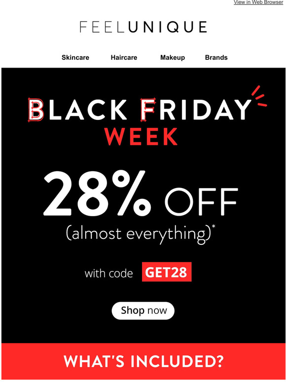 BLACK FRIDAY week | 28% off